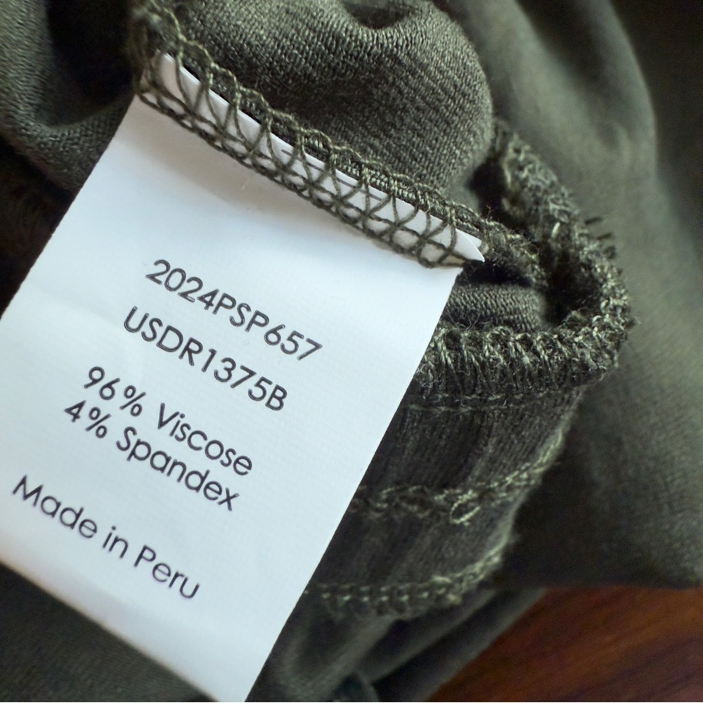 Universal Standard Olive Green Casual Dolman Sleeve Dress - Picture 7 of 11